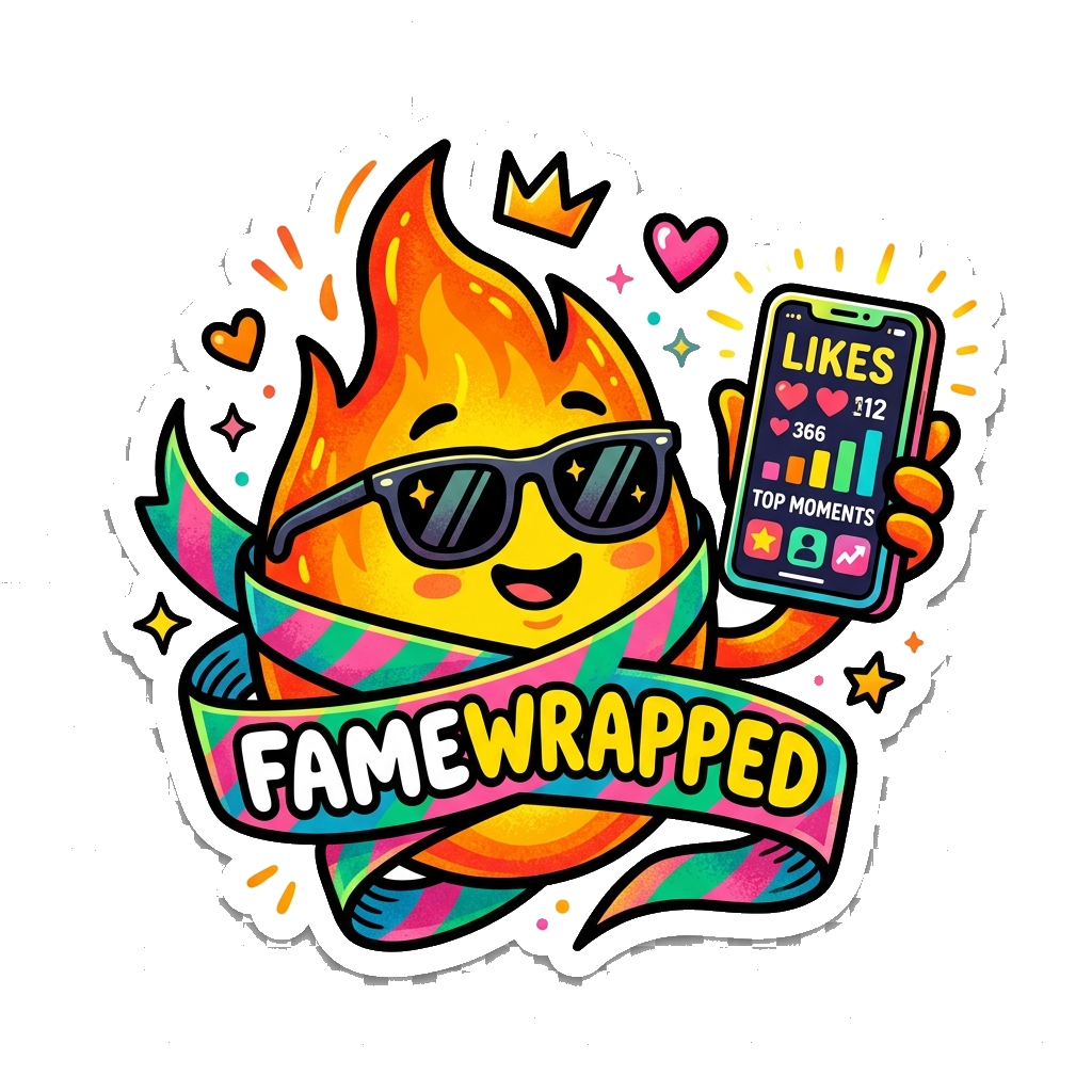 Social Wrapped Flame Mascot Logo